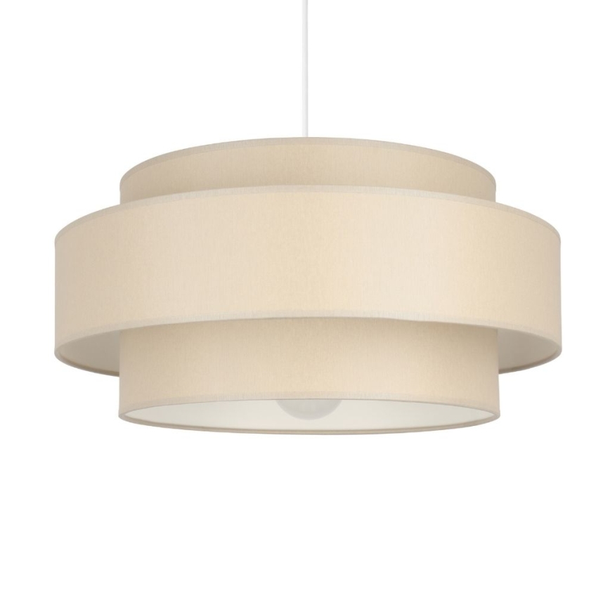 Brilagi - Lámpara colgante con cable RESNA 1xE27/60W/230V Ø 40 cm beige