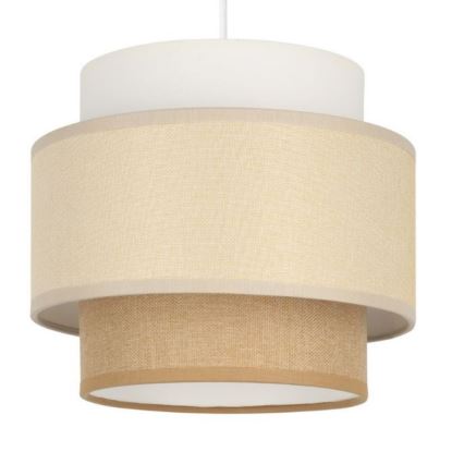 Brilagi - Lámpara colgante con cable RESNA 2xE27/60W/230V Ø 30 cm crema/beige