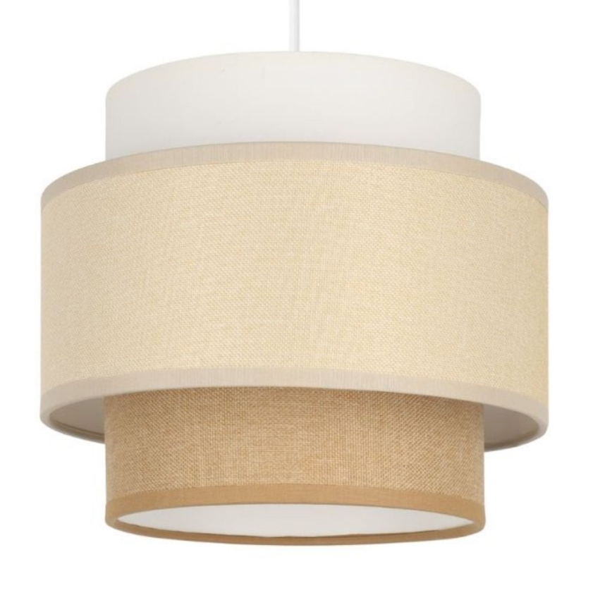 Brilagi - Lámpara colgante con cable RESNA 2xE27/60W/230V Ø 30 cm crema/beige