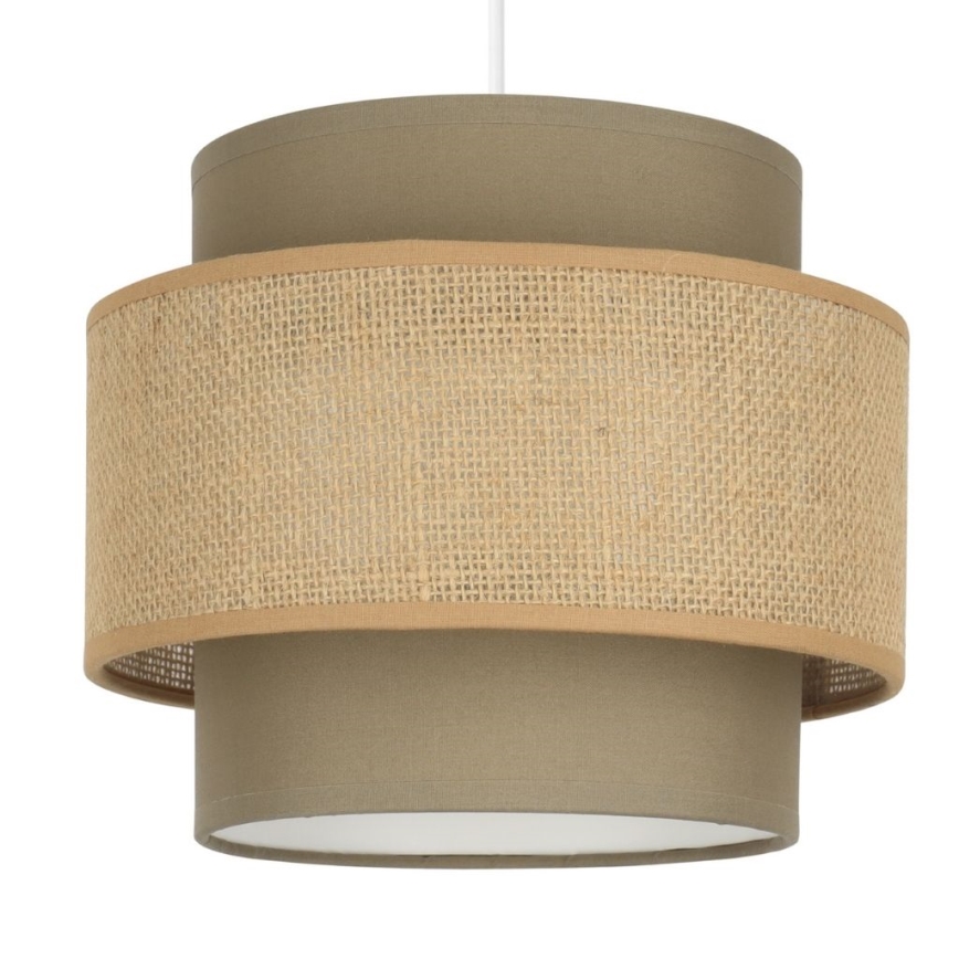 Brilagi - Lámpara colgante con cable RESNA 2xE27/60W/230V, Ø 30 cm, marrón/beige