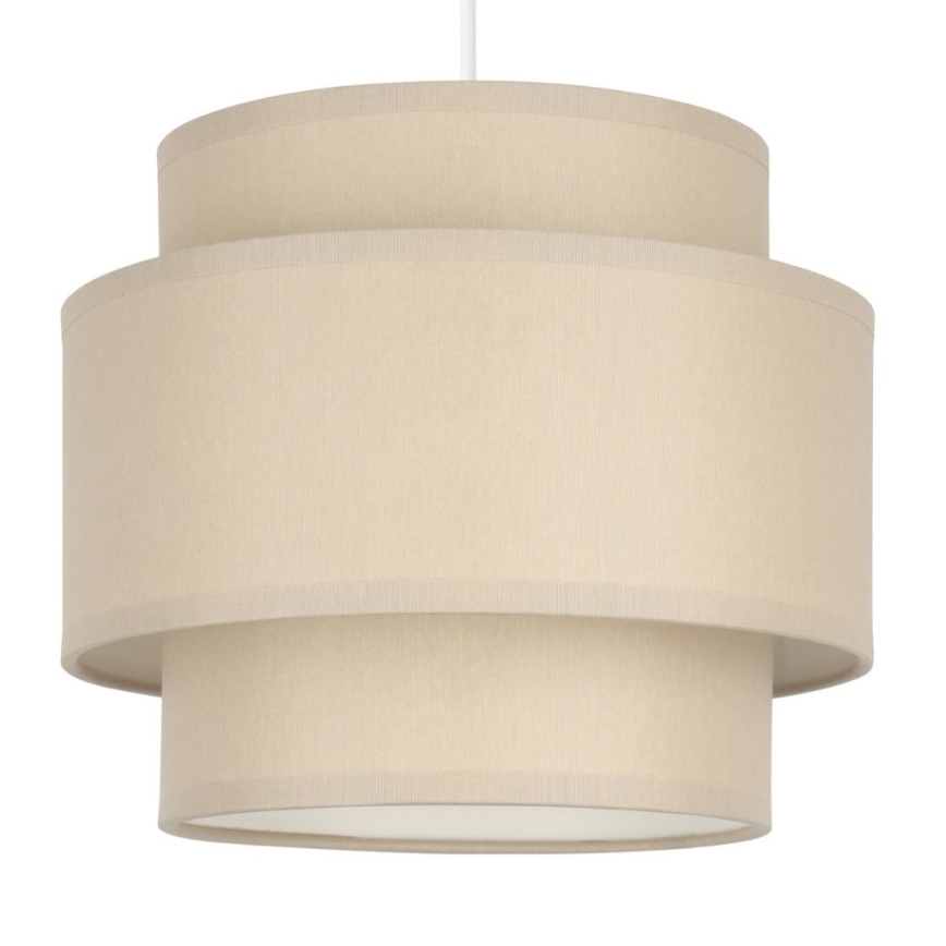 Brilagi - Lámpara colgante con cable RESNA 3xE27/60W/230V Ø 45 cm beige