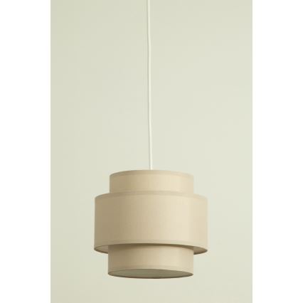 Brilagi - Lámpara colgante con cable RESNA 3xE27/60W/230V Ø 45 cm beige
