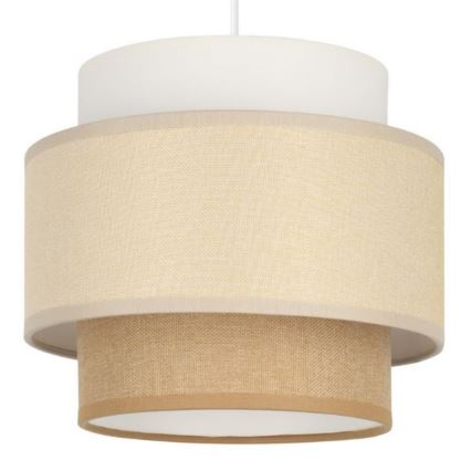Brilagi - Lámpara colgante con cable RESNA 3xE27/60W/230V Ø 45 cm crema/beige