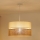 Brilagi - Lámpara colgante con cable ROYAL YUTE 1xE27/15W/230V diámetro 40 cm beige/crema