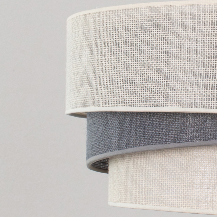 Brilagi - Lámpara colgante con cable TRIO 1xE27/60W/230V diámetro 40 cm crema/gris