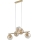 Brilagi - Lámpara colgante con cable VULCANO 5xG9/8W/230V dorada/beige ahumado