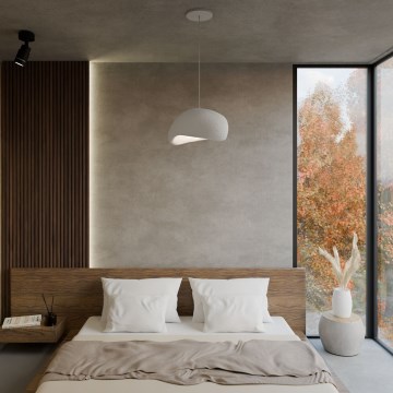 Brilagi - Lámpara colgante con cable WABI SABI 1xE27/40W/230V blanca