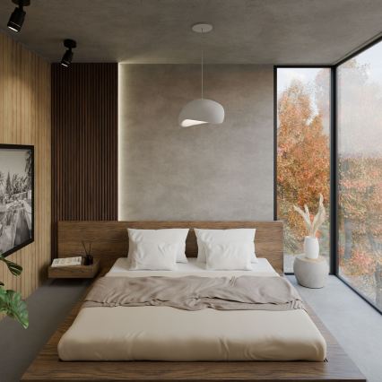 Brilagi - Lámpara colgante con cable WABI SABI 1xE27/40W/230V blanca