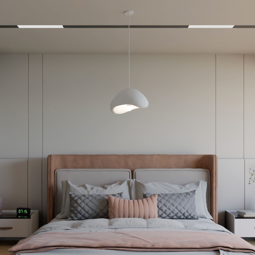 Brilagi - Lámpara colgante con cable WABI SABI 1xE27/40W/230V blanca