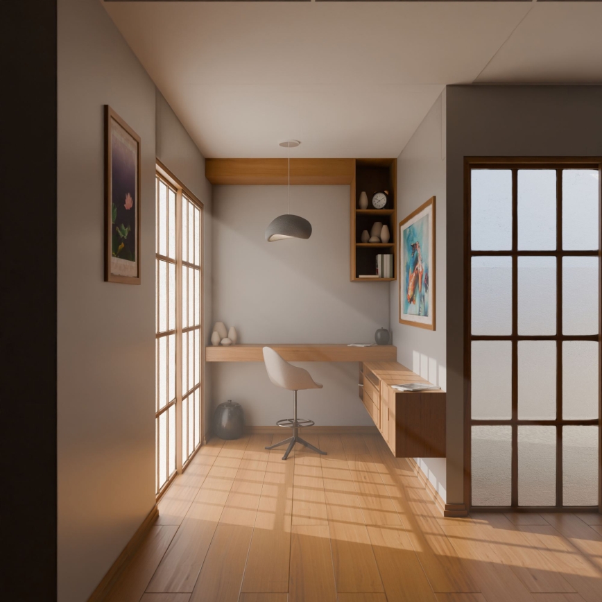 Brilagi - Lámpara colgante con cable WABI SABI 1xE27/40W/230V gris