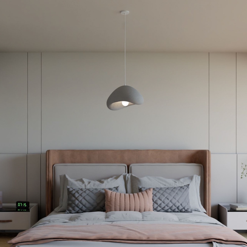 Brilagi - Lámpara colgante con cable WABI SABI 1xE27/40W/230V gris