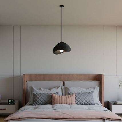 Brilagi - Lámpara colgante con cable WABI SABI 1xE27/40W/230V, negra