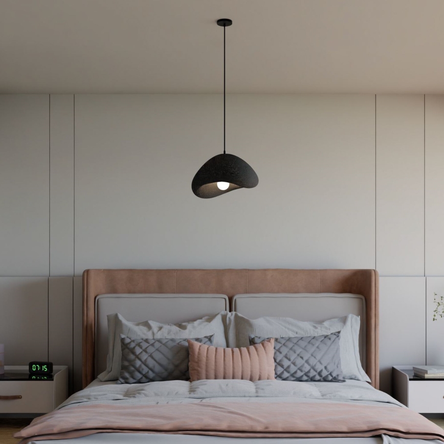 Brilagi - Lámpara colgante con cable WABI SABI 1xE27/40W/230V, negra