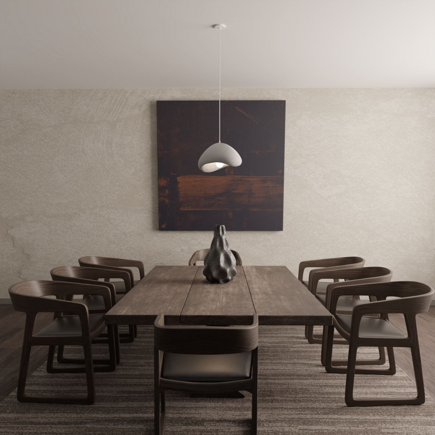 Brilagi - Lámpara colgante con cable WABI SABI 1xE27/40W/230V Ø 33 cm gris