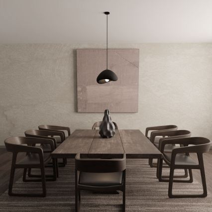 Brilagi - Lámpara colgante con cable WABI SABI 1xE27/40W/230V Ø 33 cm negra