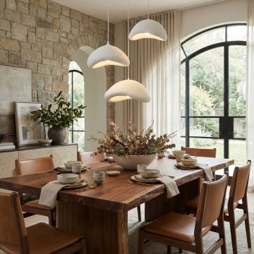 Brilagi - Lámpara colgante con cable WABI SABI 3xE27/40W/230V, Ø 82 cm, blanca