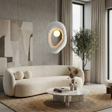 Brilagi - Lámpara colgante con cable ZOGA 1xG9/8W/230V blanca