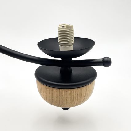 Brilagi - Lámpara colgante con cadena COTTAGE 3xG9/40W/230V haya/blanco