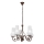 Brilagi - Lámpara colgante con cadena COTTAGE 5xE14/40W/230V marrón/blanco