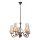 Brilagi - Lámpara colgante con cadena COTTAGE 5xE14/40W/230V marrón