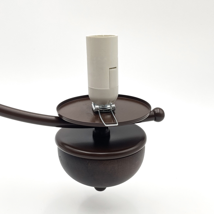 Brilagi - Lámpara colgante con cadena COTTAGE 5xE14/40W/230V roble/marrón