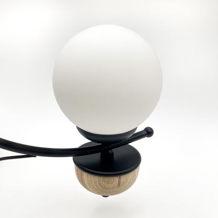 Brilagi - Lámpara colgante con cadena COTTAGE 5xG9/40W/230V haya/blanco