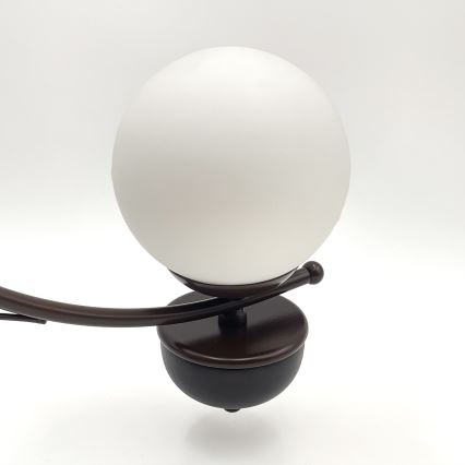 Brilagi - Lámpara colgante con cadena COTTAGE 5xG9/40W/230V roble/blanco