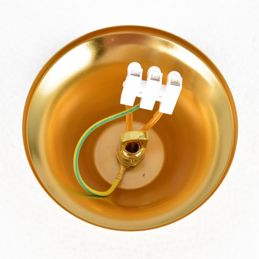 Brilagi - Lámpara colgante con cadena ECLIPSE 5xE14/10W/230V Ø 38 cm negro/dorado