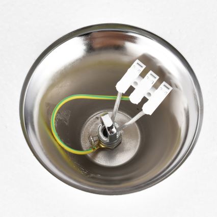 Brilagi - Lámpara colgante con cadena ECLIPSE 5xE14/10W/230V Ø 38 cm plateada