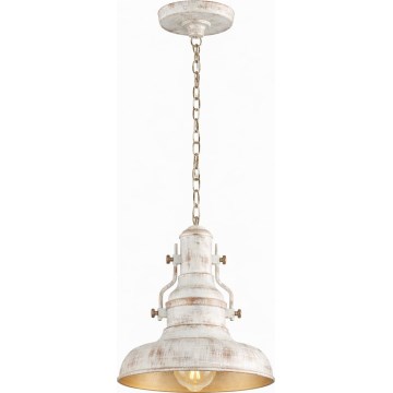 Brilagi - Lámpara colgante con cadena PYRONIC 1xE27/40W/230V, diámetro 32 cm, crema/pátina