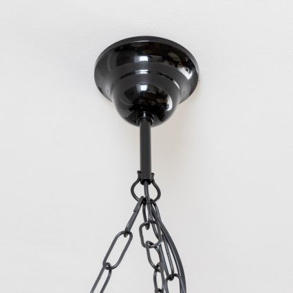 Brilagi - Lámpara colgante con cadena QUEEN 3xE14/40W/230V haya/nogal