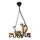 Brilagi - Lámpara colgante con cadena QUEEN 4xE14/40W/230V haya