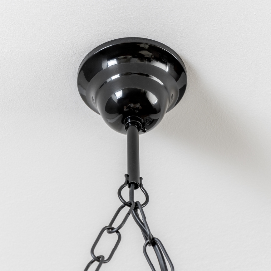 Brilagi - Lámpara colgante con cadena QUEEN 4xE14/40W/230V haya