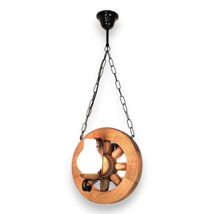 Brilagi - Lámpara colgante con cadena ROATA 2xE14/40W/230V haya