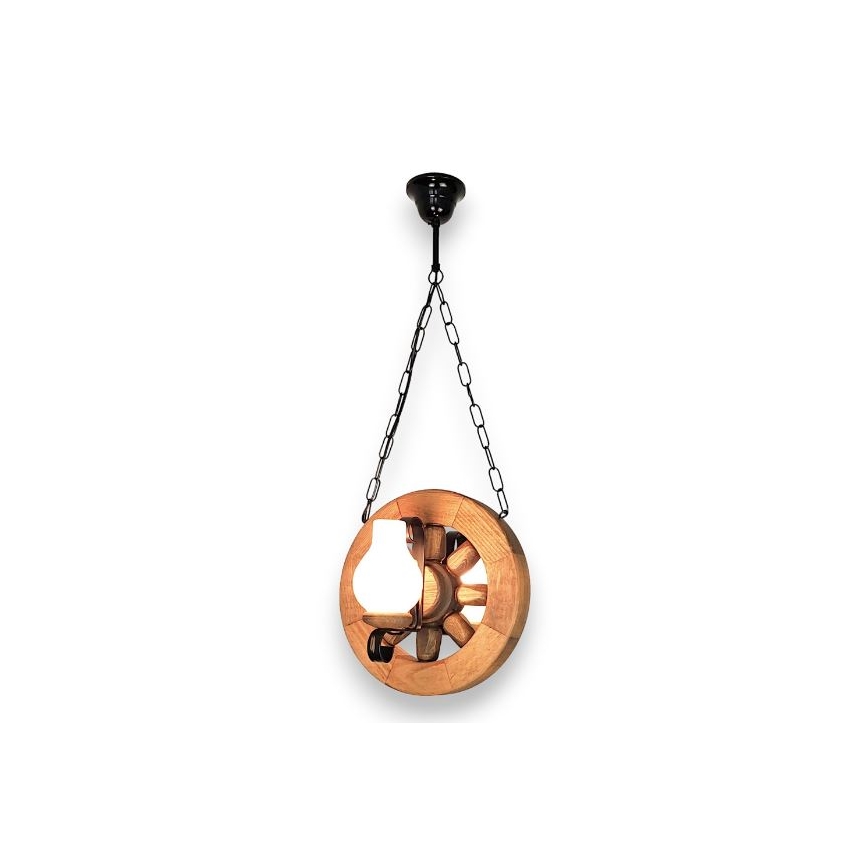 Brilagi - Lámpara colgante con cadena ROATA 2xE14/40W/230V haya