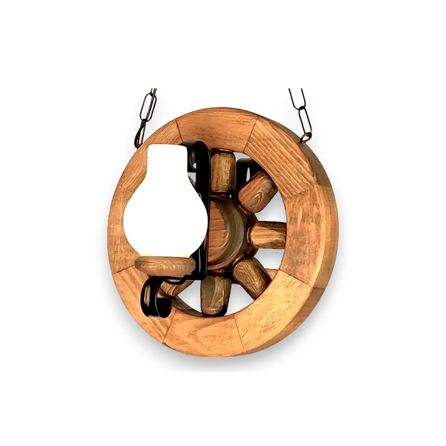 Brilagi - Lámpara colgante con cadena ROATA 2xE14/40W/230V haya