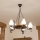 Brilagi - Lámpara colgante con cadena ROATA 5xE14/40W/230V, diámetro 50 cm, haya/nogal