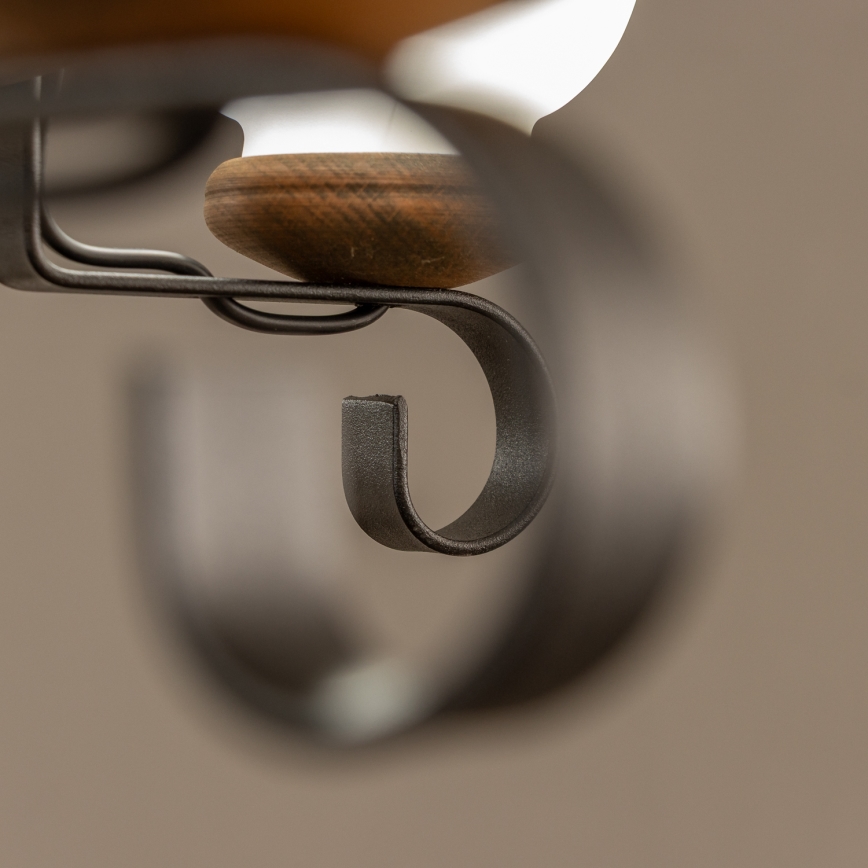 Brilagi - Lámpara colgante con cadena ROATA 5xE14/40W/230V Ø 70 cm haya