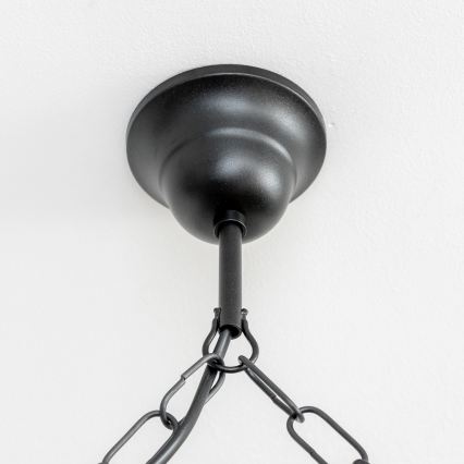 Brilagi - Lámpara colgante con cadena RUSTIC 6xE14/40W/230V haya