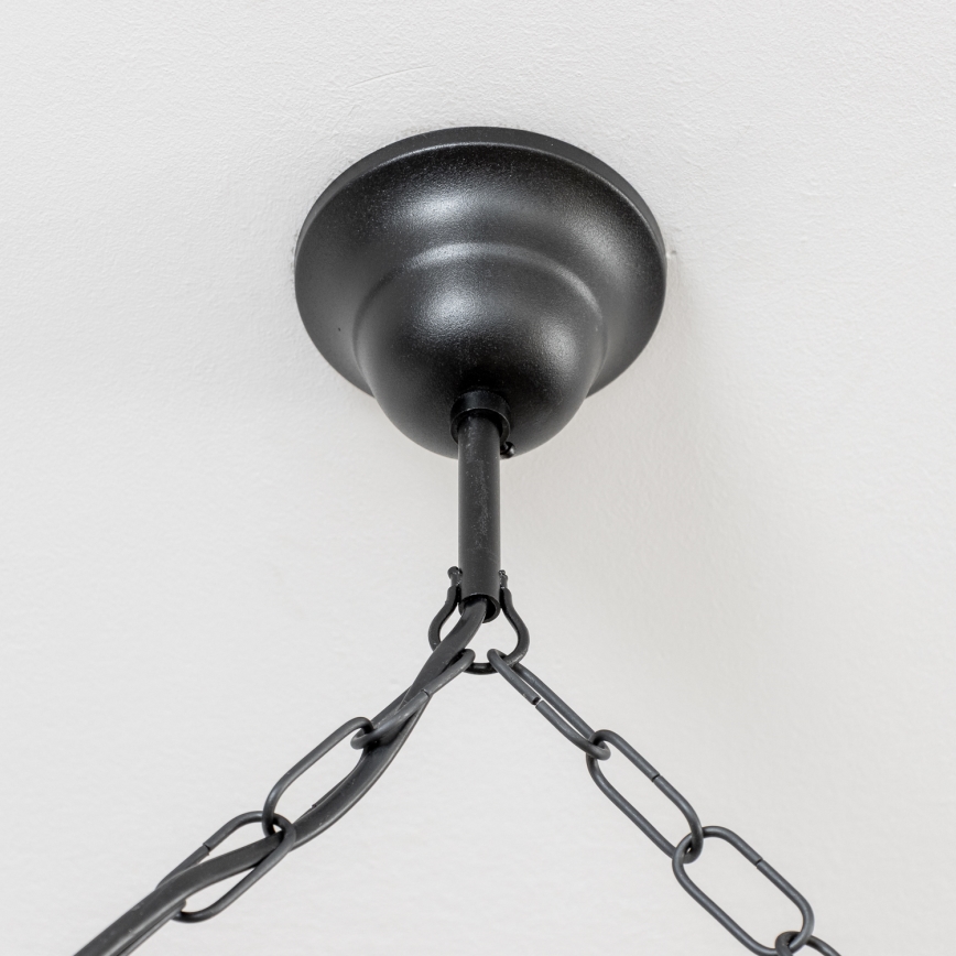 Brilagi - Lámpara colgante con cadena RUSTIC 6xE14/40W/230V haya/nogal