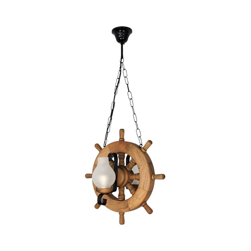 Brilagi - Lámpara colgante con cadena TIMONA 2xE14/40W/230V haya