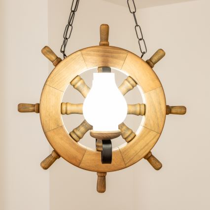 Brilagi - Lámpara colgante con cadena TIMONA 2xE14/40W/230V haya