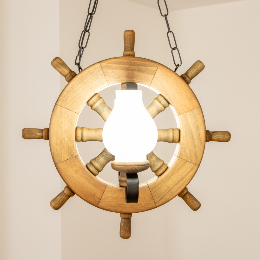 Brilagi - Lámpara colgante con cadena TIMONA 2xE14/40W/230V haya