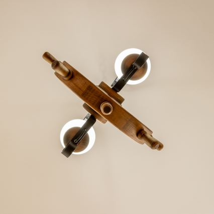 Brilagi - Lámpara colgante con cadena TIMONA 2xE14/40W/230V haya