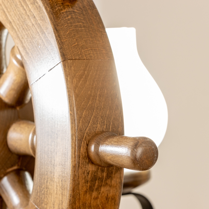 Brilagi - Lámpara colgante con cadena TIMONA 2xE14/40W/230V haya/nogal