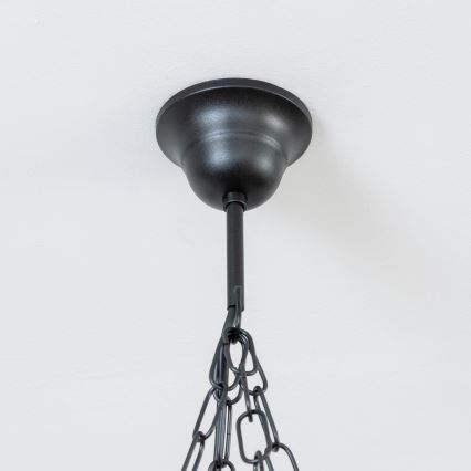 Brilagi - Lámpara colgante con cadena TIMONA 4xE14/40W/230V Ø 50 cm haya