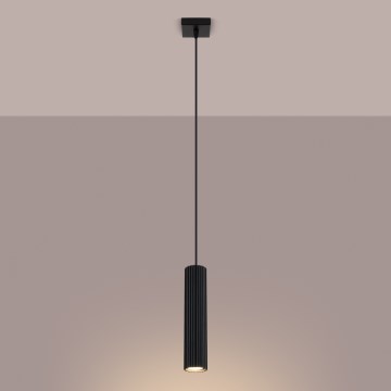 Brilagi - Lámpara colgante CRESTO 1xGU10/10W/230V negro
