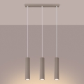 Brilagi - Lámpara colgante CRESTO 3xGU10/10W/230V taupe