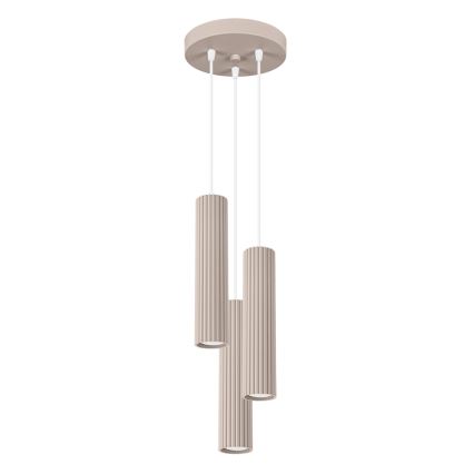 Brilagi - Lámpara colgante CRESTO 3xGU10/10W/230V taupe