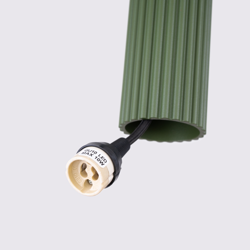 Brilagi - Lámpara colgante CRESTO 3xGU10/10W/230V verde